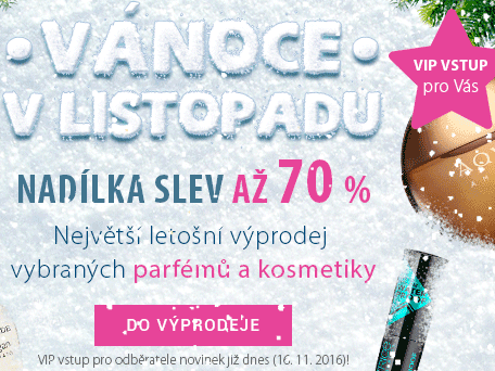 Výprodej kosmetiky a parfémů - 70%
