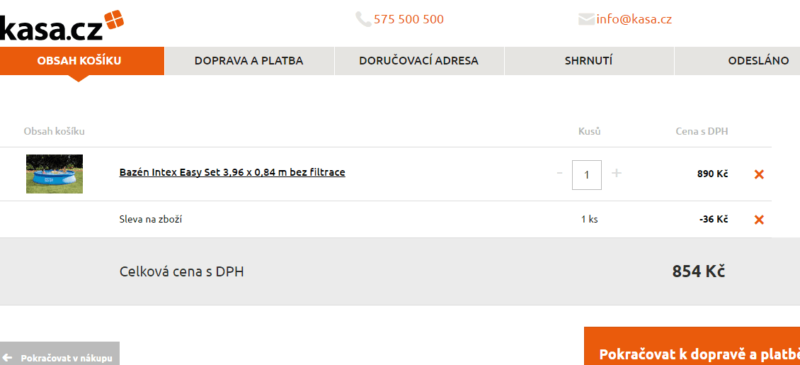 Bazén Intex, 3,96 x 0,84 metru 