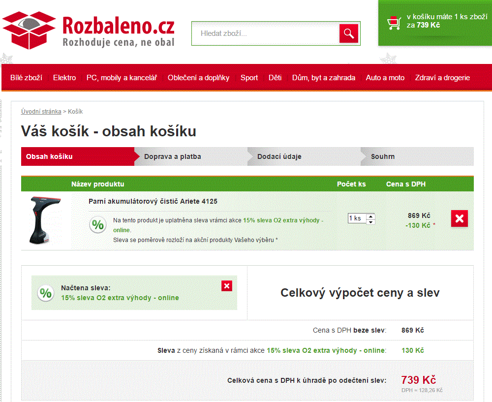 Čistič oken Ariete 4125