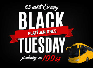 Black Friday na bus jízdenky do Evropy