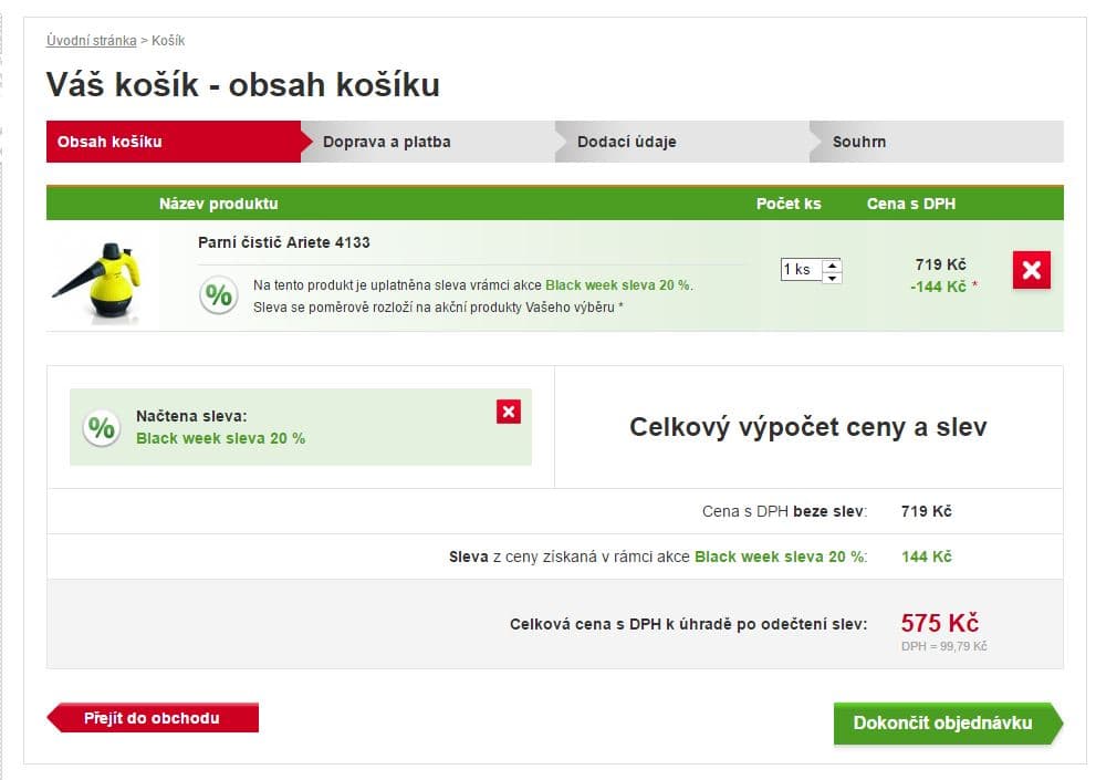 Parní čistič Ariete 4133