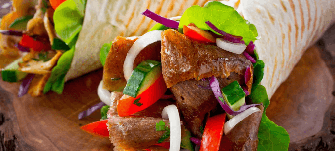 2× Twister s grilovaným masem a feta sýrem