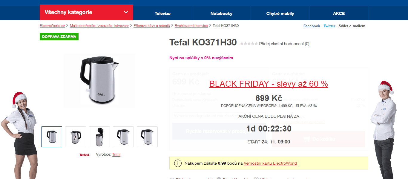 Rychlovarná konvice Tefal KO371H30 