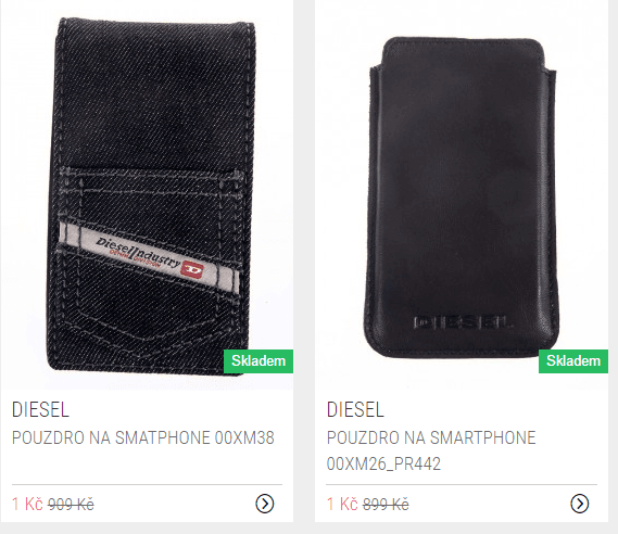 2 pouzdra na telefony Diesel 