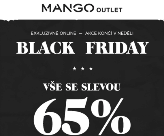Mango Outlet - sleva 65% na vše