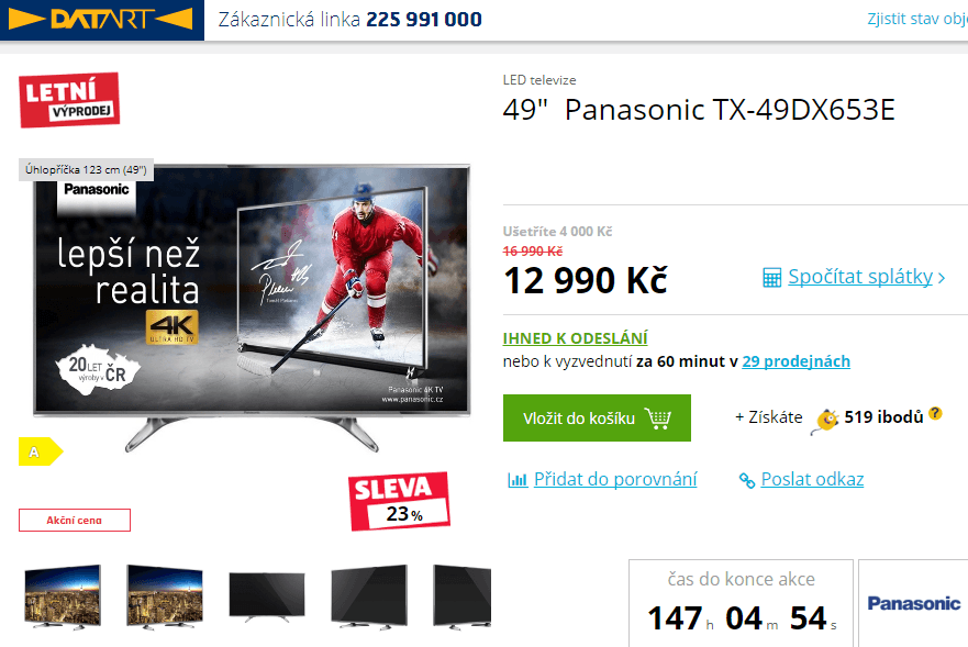 Ultra HD TV, Smart, 123cm, Panasonic