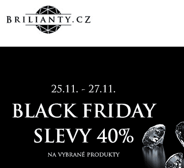 Sleva 40% na vybrané šperky s diamanty