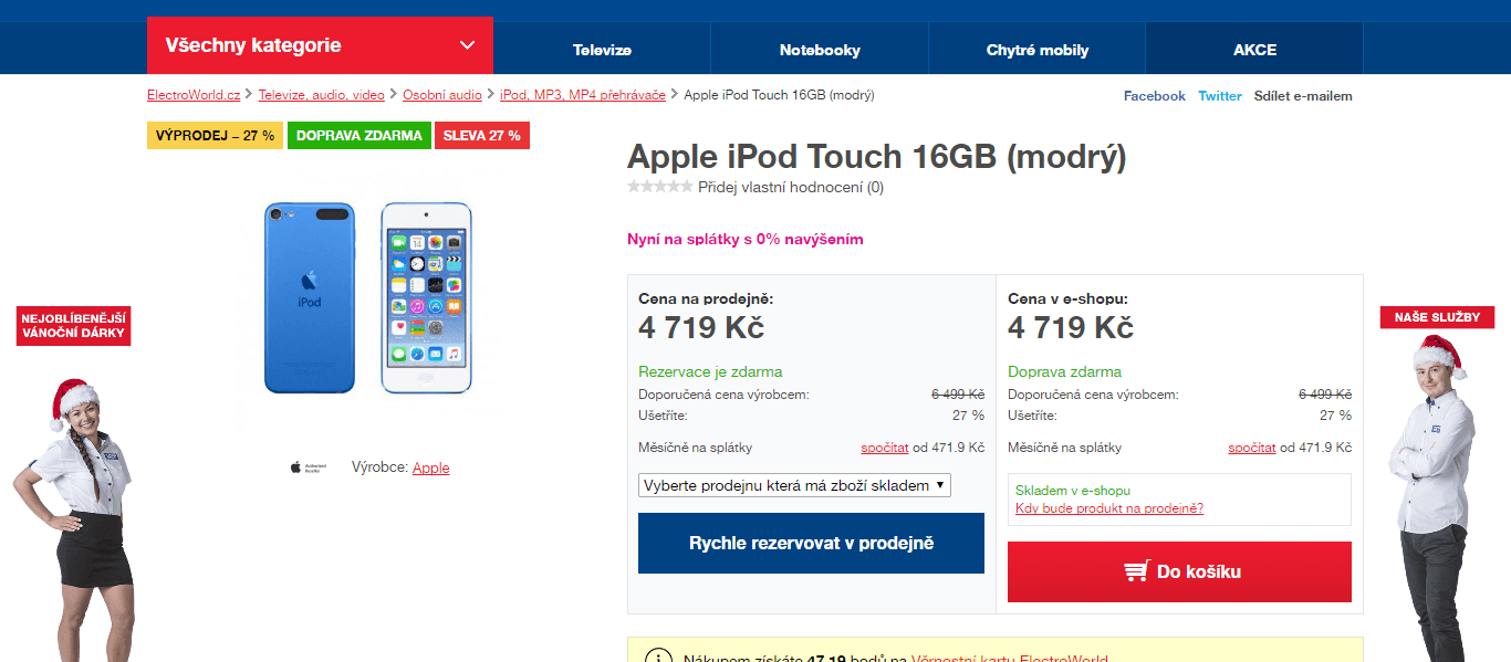 Apple iPod touch 6. generace 16GB 