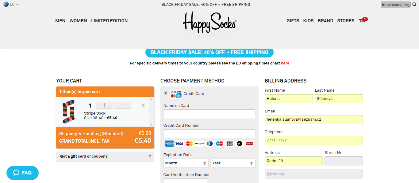 Sleva 40% na vše z Happy Socks