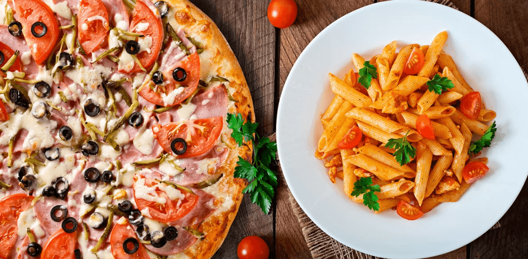 2x pizza nebo 2x těstoviny