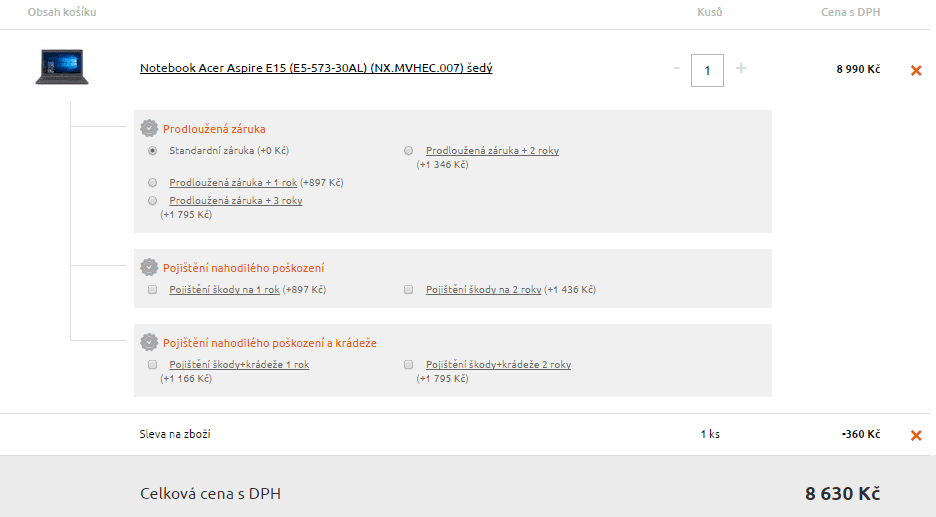 Acer, i3, 1,7GHz, 4GB RAM, 15,6"