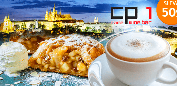 2x  jablečný závin + 2x capuccino 