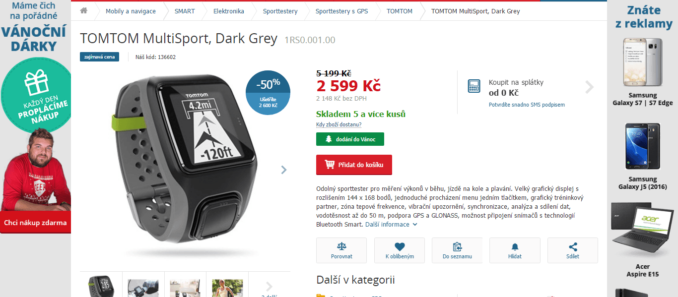 Sporttester TOMTOM MultiSport