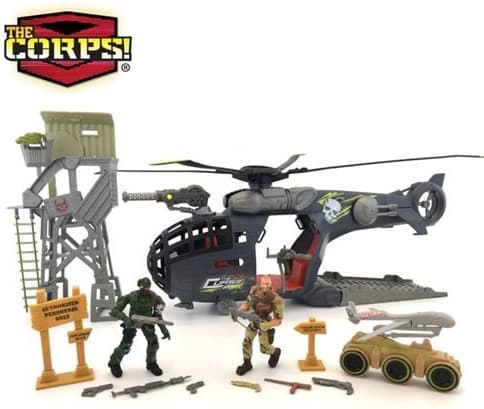 Vrtulník + 2 vojáci, 47 cm The CORPS!