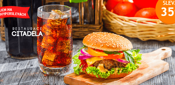 200g burger + 400g hranolky + cola 