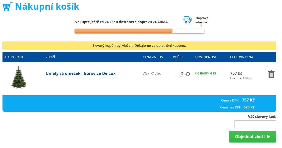 Sleva 15%-umělé vánoční stromky