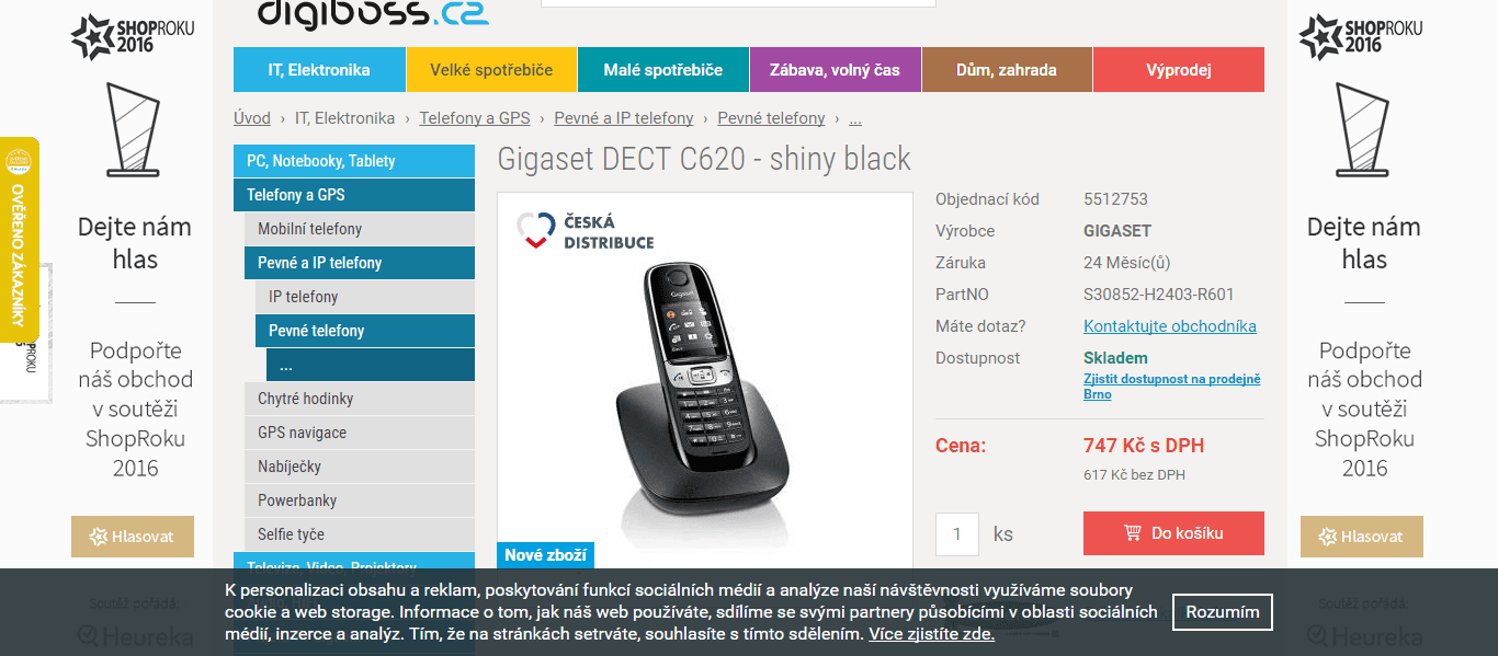 Telefon pevná linka Siemens Gigaset C620