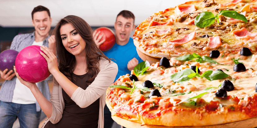1 hodina bowlingu + 2× pizza 