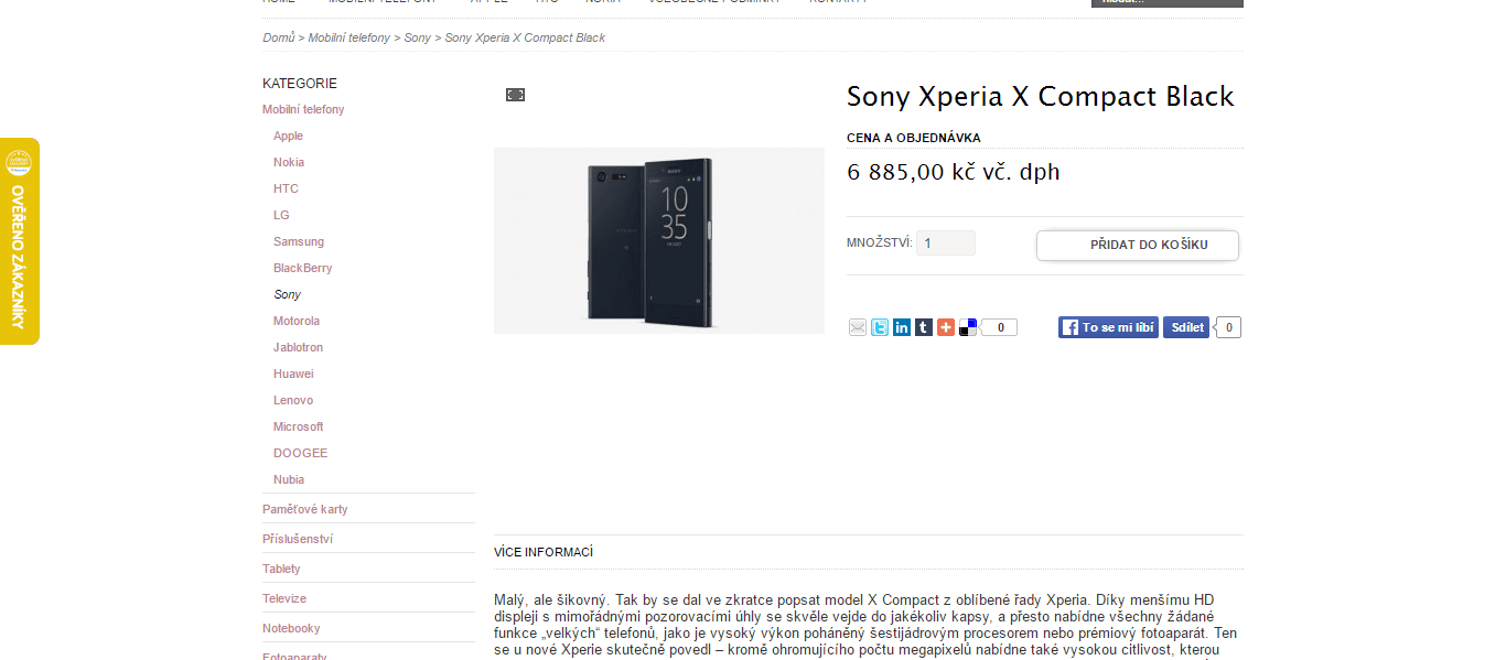 SonyX, 6x 1,8GHz, 3GB RAM, 4,6"