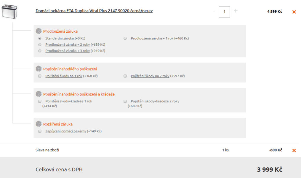 Domácí pekárna ETA Duplica Vital Plus