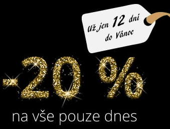 Sleva 20% na vše + doprava zdarma