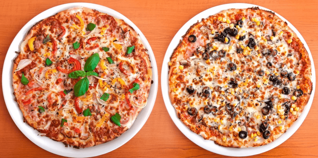 2× pizza dle výběru (prům. 32 cm)