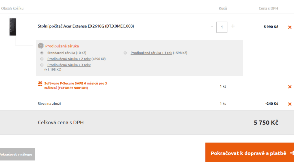PC Acer, až 2,48GHz, 4GB RAM, 1TB 