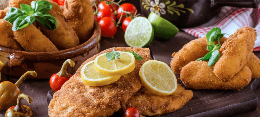 1 kg smažených řízečků (kuřecí, vepřové, nebo mix)