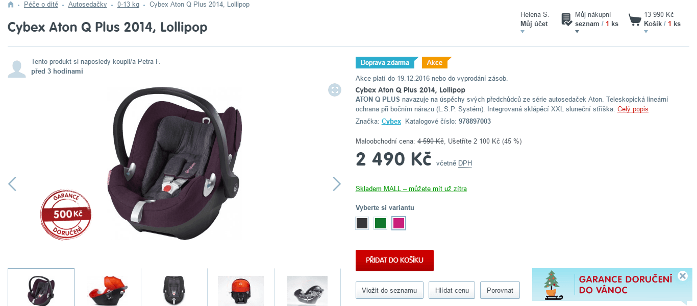 Vajíčko Cybex Aton Q Plus 2014
