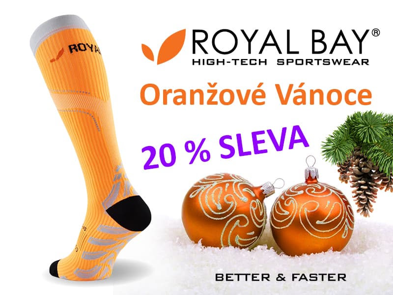 20 % sleva na kompresní podkolenky ROYAL BAY Neon 