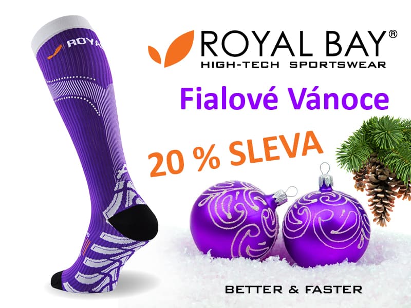 20 % sleva na kompresní podkolenky ROYAL BAY Neon