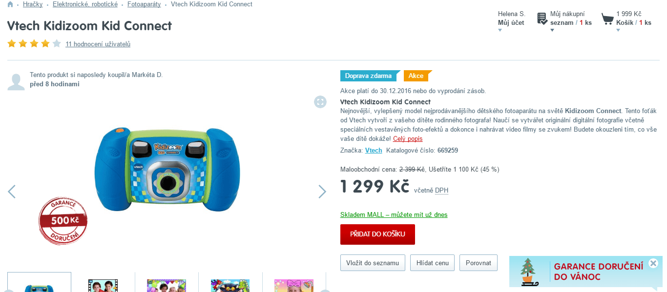 Dětský foťák VTech Kidizoom Connect 