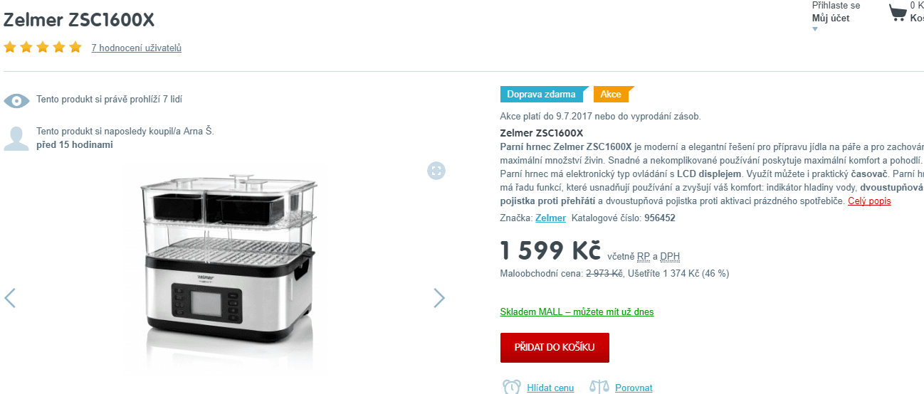 Parní hrnec Zelmer ZSC1600X