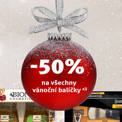 Sleva 50% na vánoční balíčky