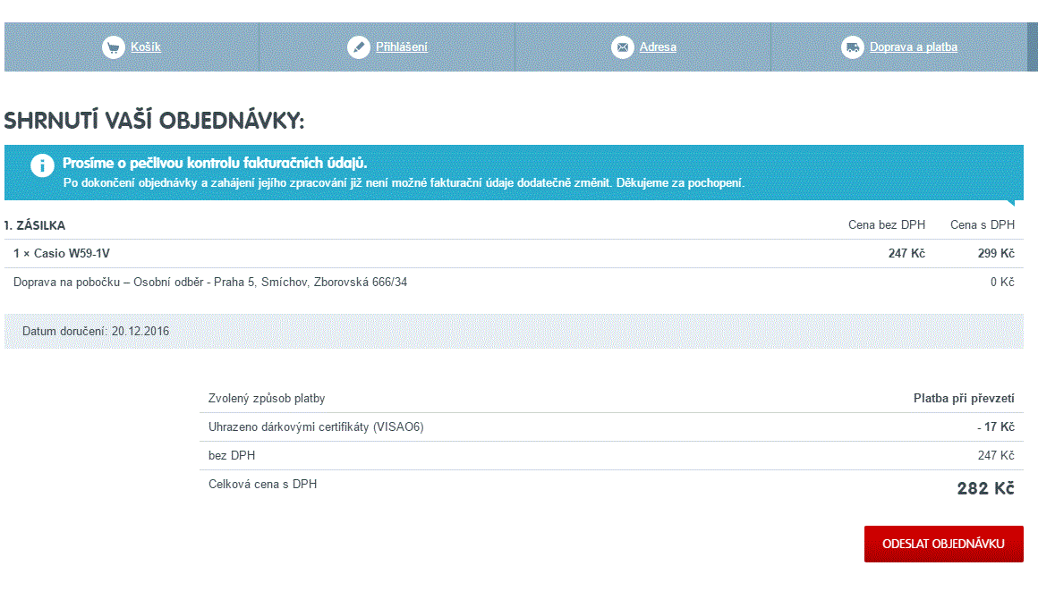 Digitální hodinky Casio W59-1V