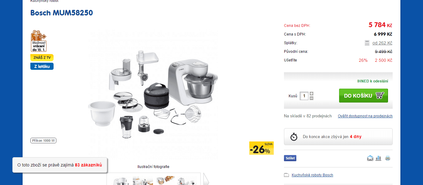 Kuchyňský robot Bosch MUM 58250