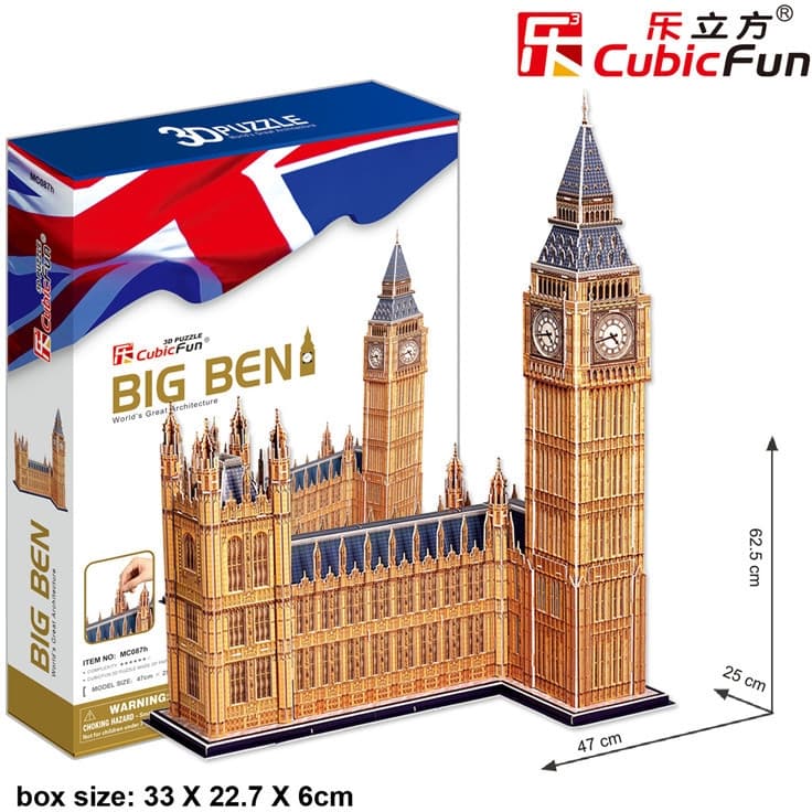 3D puzzle Big Ben a Westminster