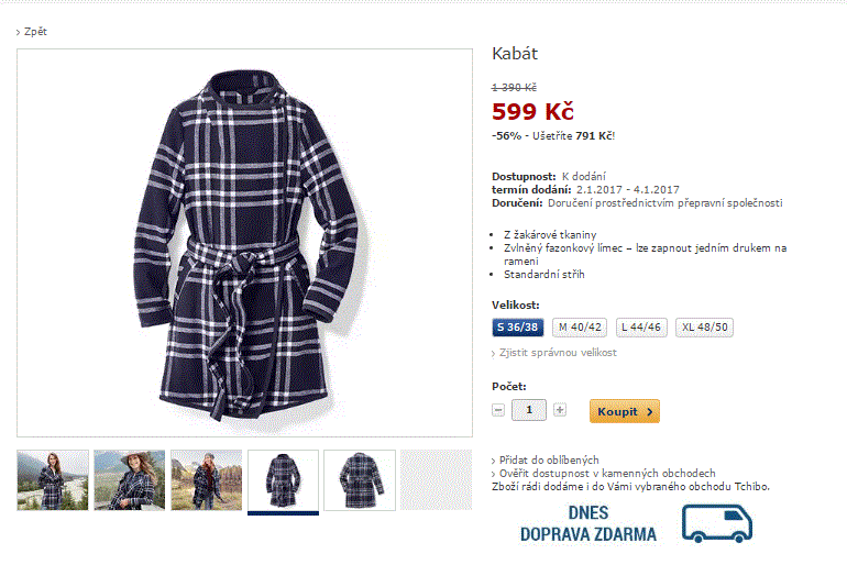 Tchibo zimní výprodej
