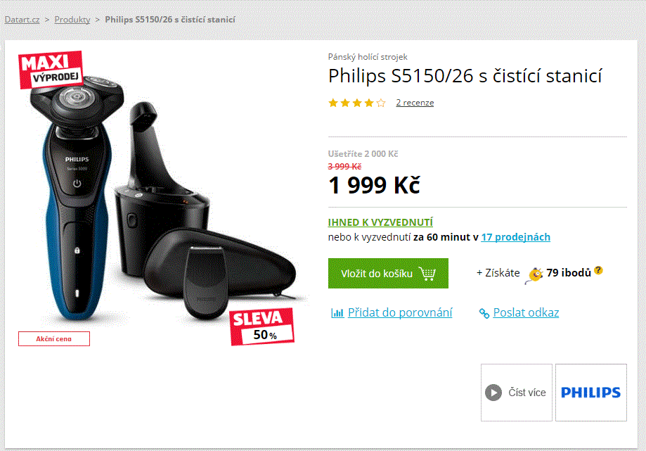 Holicí strojek Philips S5150/26