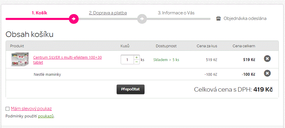 Centrum SILVER s multi-efektem (130ks)