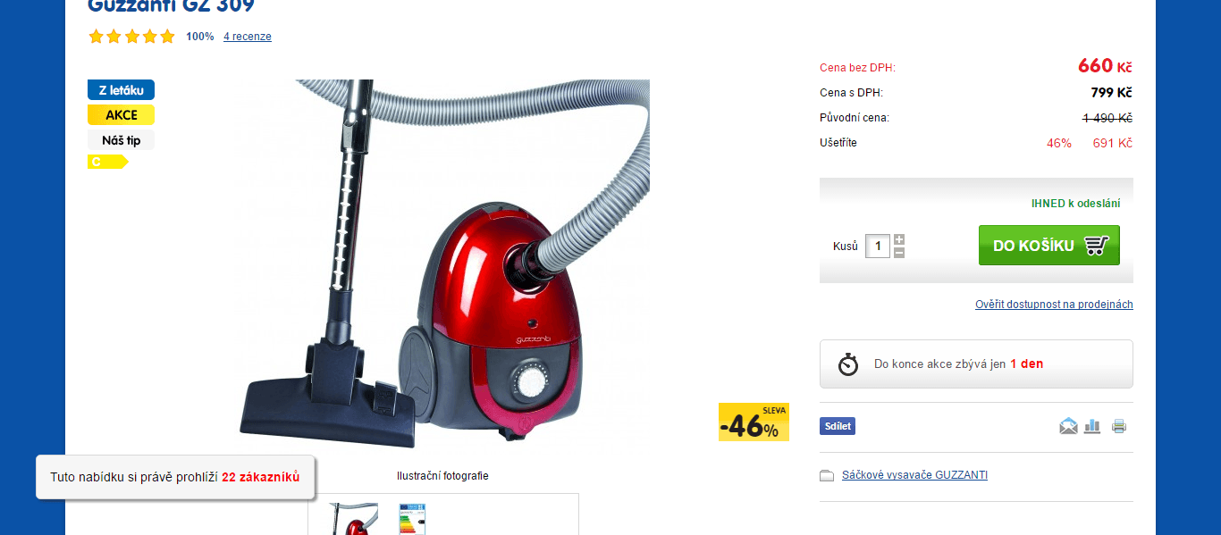 Vysavač Guzzanti GZ 309