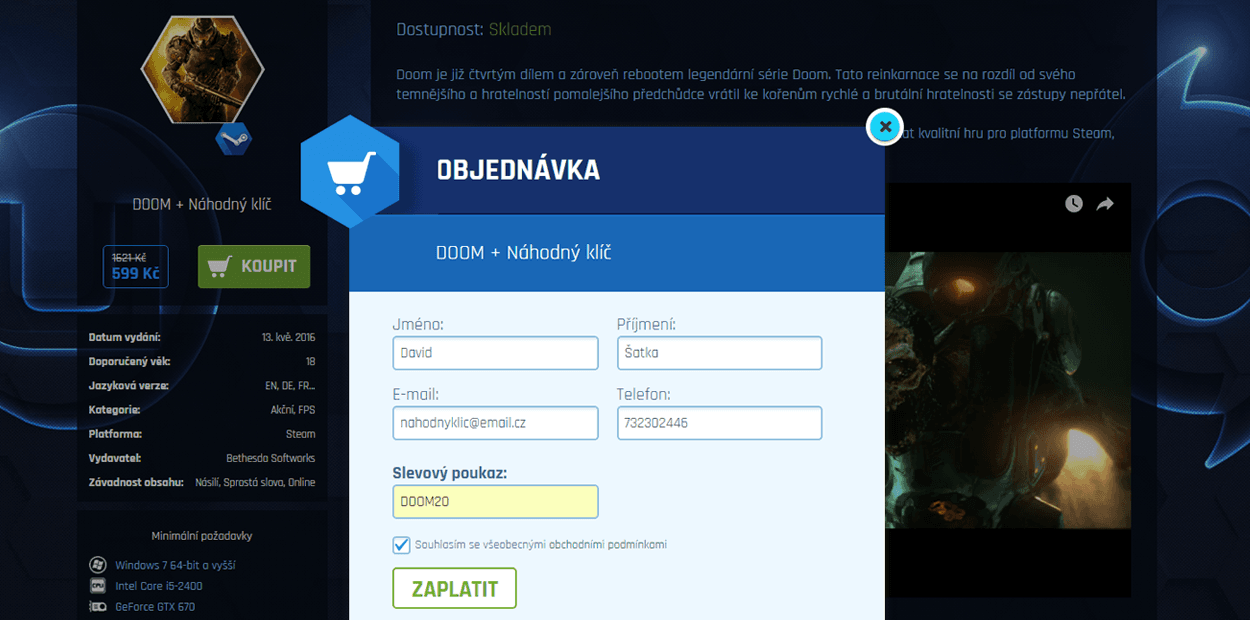 Sleva 20% na nejbrutálnější hru roku 2016.