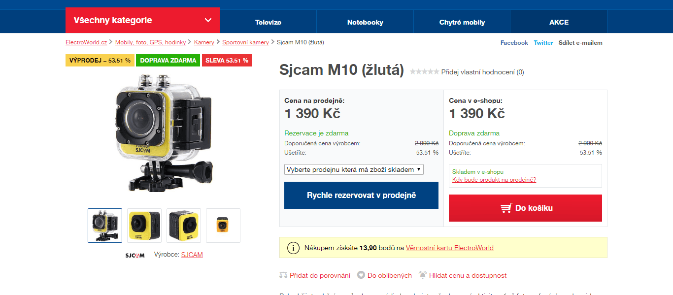 Outdoorová kamera SJCAM M10 Cube 