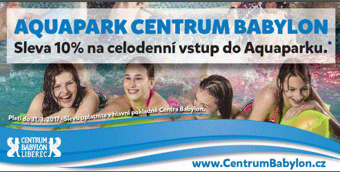 Sleva 10% na vstup do Aquaparku Babylon