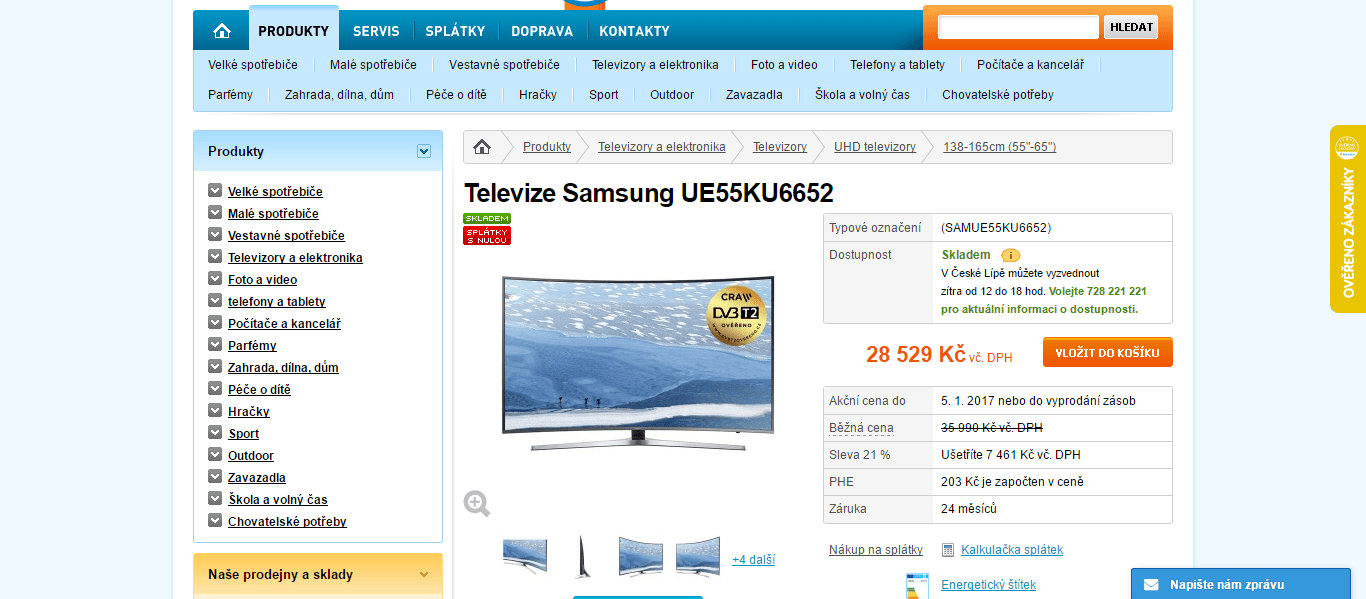Ultra HD TV, Curved, Smart, 138 cm, Samsung