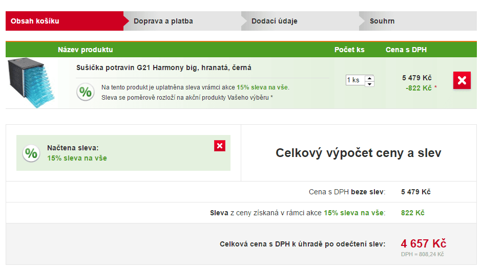 Velká sušička potravin G21 Harmony big