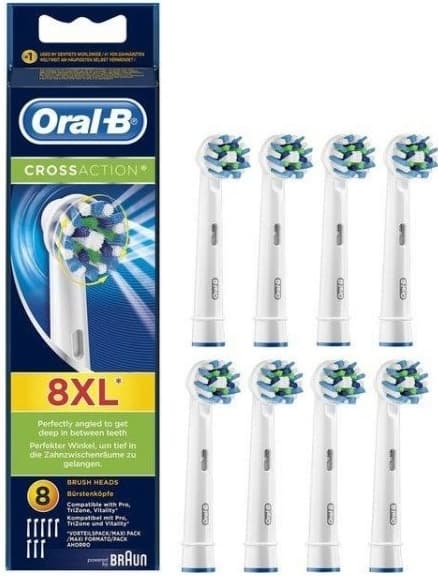 Náhradní hlavice Oral B Cross Action, 8ks