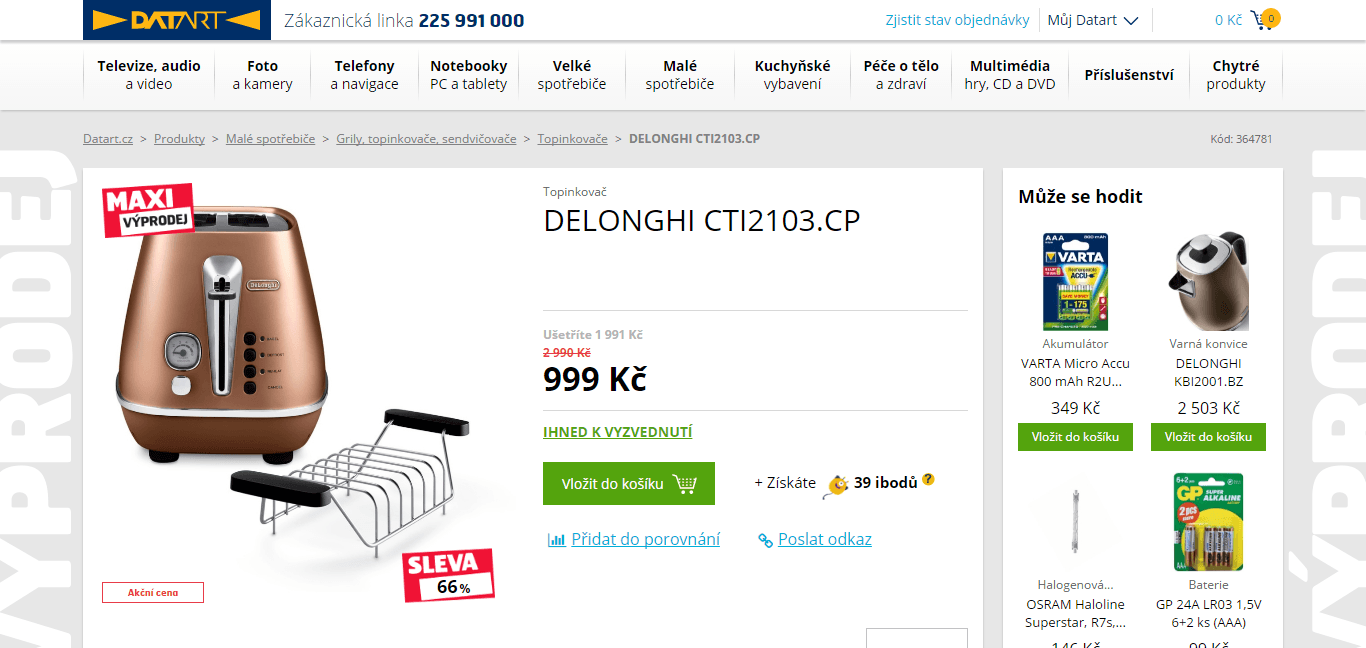 Topinkovač DéLonghi CTI 2103 