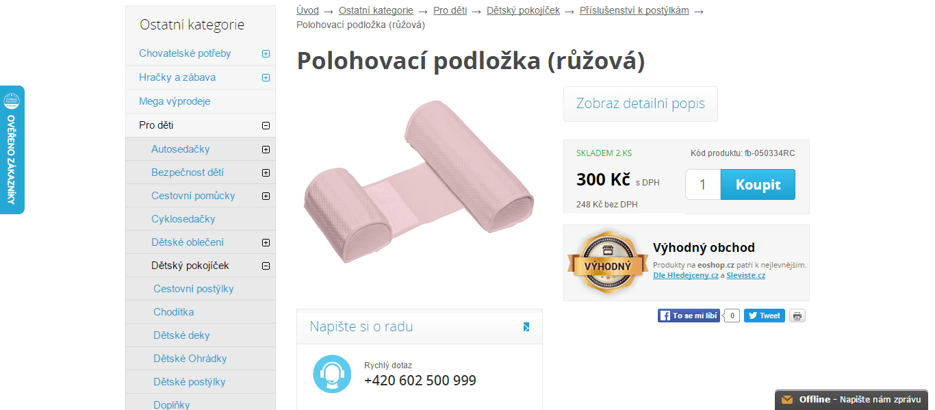 Red Castle polohovací podložka růžová