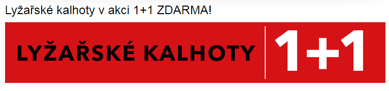 Lyžařské kalhoty 1+1 ZDARMA